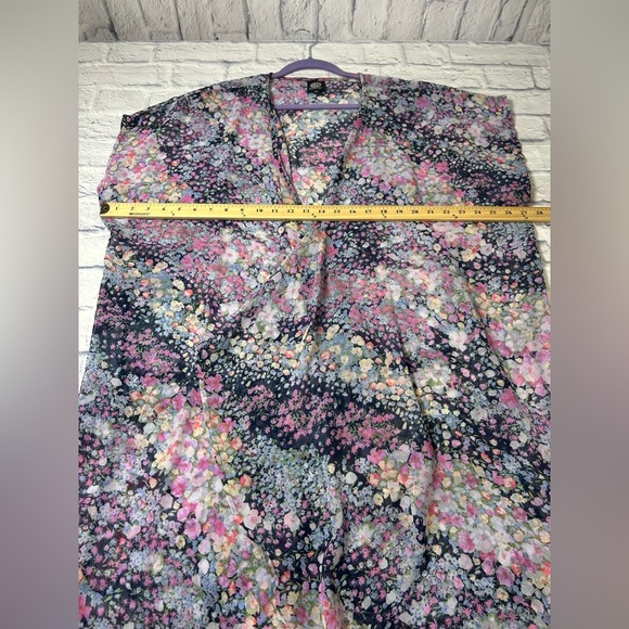 Bobeau Multicolor Floral Sheer Kimono/Cardigan/Duster.coquette.fairy.whimisgoth - Picture 5 of 6